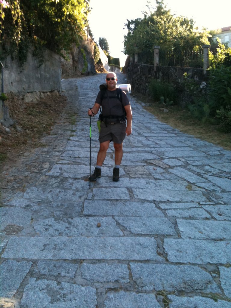[Translate to Serbia - Serbian:] Patient on his way to the Camino de Santiago route