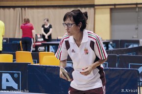 Timea Persa playing Ping Pong