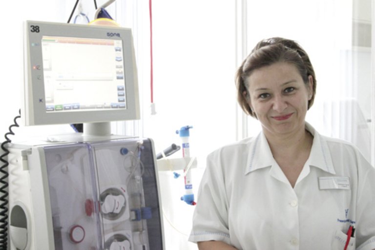 Agneš Sekereš, glavna medicinska sestra u NephroCare Centru Cegled